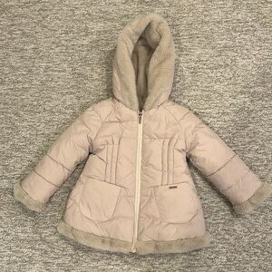 Brand new coat for toddlers the coat is reversible fur on one side